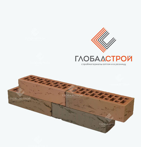 Кирпич облицовочный одинарный 0.7 НФ  Баварская кладка кора дуба М 150 Браер