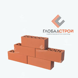 Кирпич облицовочный евро 0.9 НФ  красный гладкий М 150 Браер