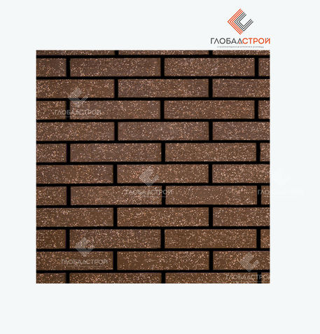Кирпич керамический 0.7 НФ Brown Granite Рустик с песком Керма Премиум