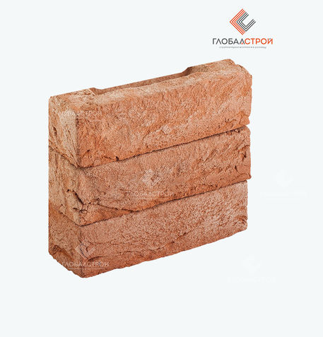 Кирпич облицовочный ручной формовки Ермолино ECO WDF Донские зори