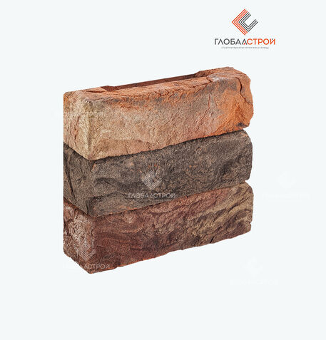 Кирпич облицовочный ручной формовки Никулино ECO WDF Донские зори